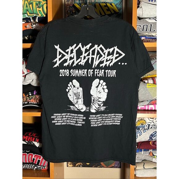 Deceased Death Metal Summer Of Fear 2018 Tour Tee - Picture 2 of 3